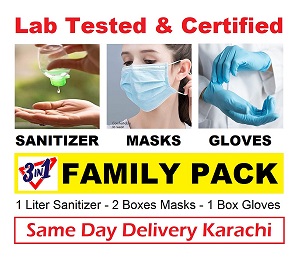 
Sanitizer Masks Gloves 3-in-1 Family Pack
